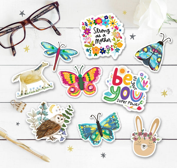 Strong, Brave, and Healing Stickers