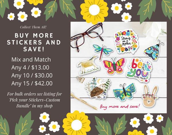 Strong, Brave, and Healing Stickers