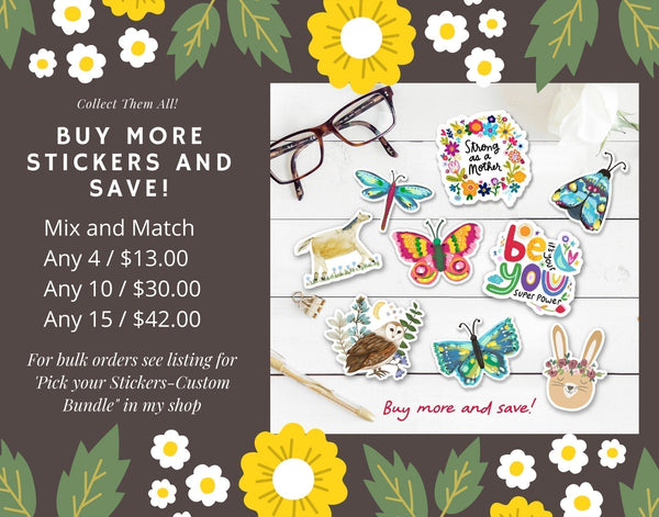 Magical Things Reflective Rainbow Unicorn - Matte Laminate Stickers