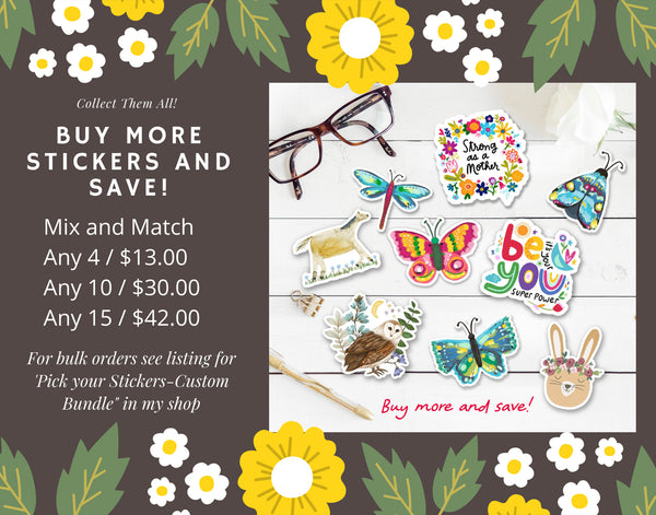 Blue Dragonfly Stickers