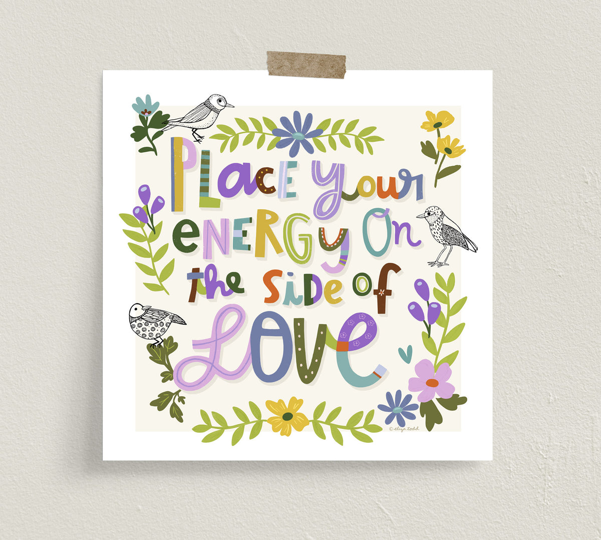 Side of Love - Encouraging Fine Art Prints by Eliza Todd – A Peace