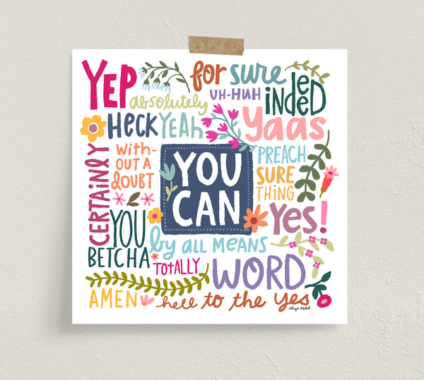 Fine art prints by Eliza Todd featuring positive affirmations - APeaceofWerk.com