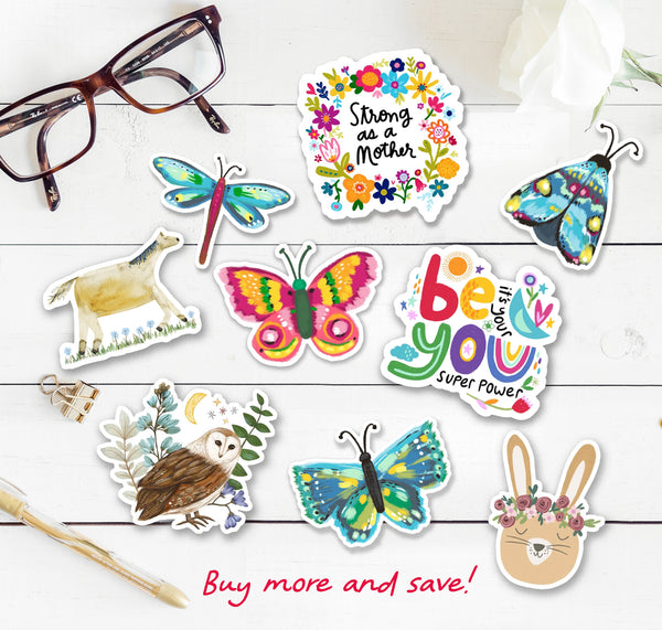 Blue Dragonfly Stickers