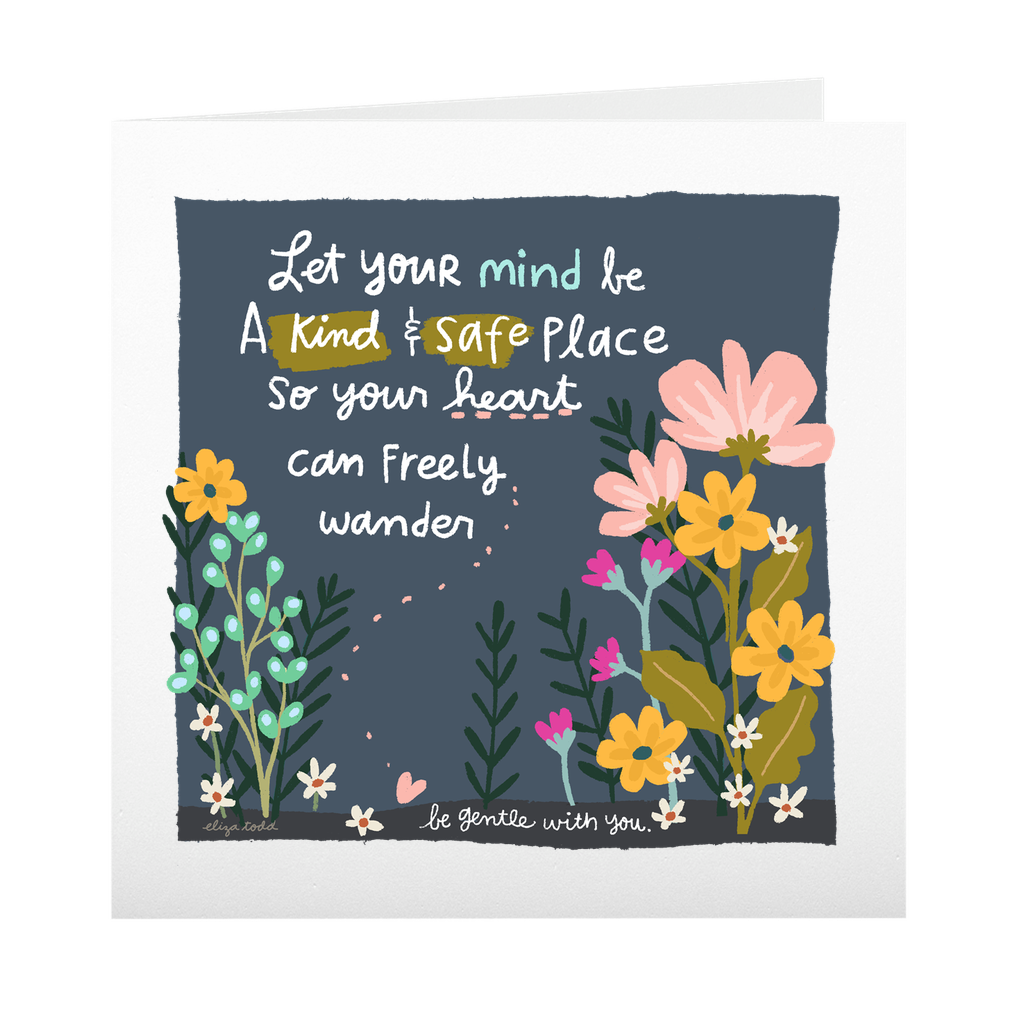 Kind and Safe Place - Greeting Cards - 5x5 Inch Square