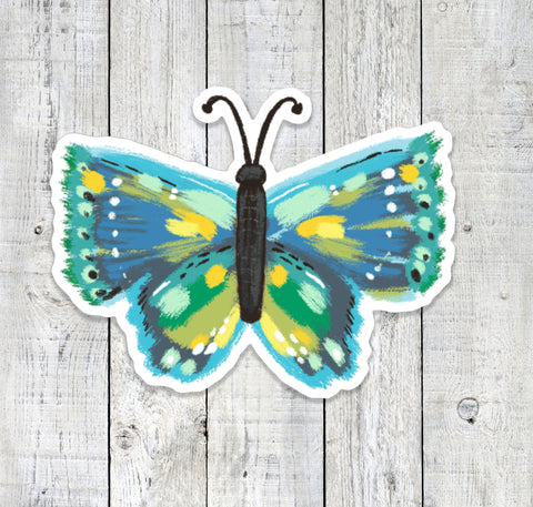 Blue Butterfly Stickers