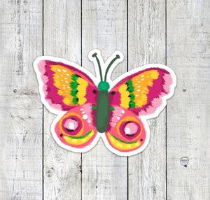 Pink Butterfly Stickers