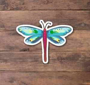 Blue Dragonfly Stickers