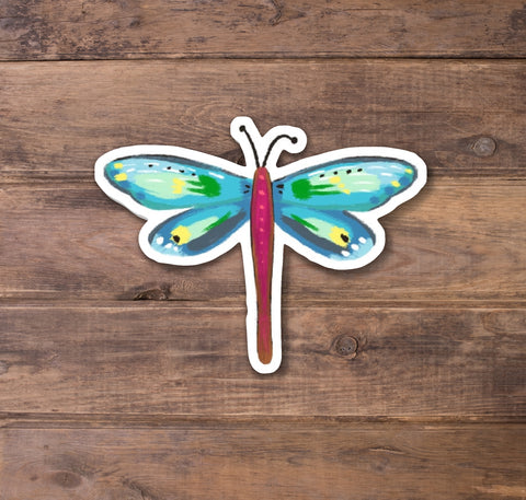 Blue Dragonfly Stickers
