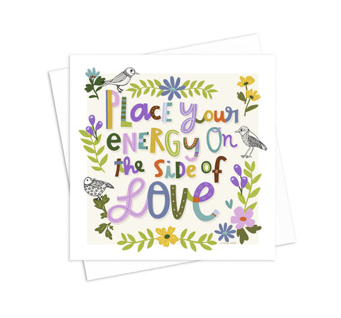 Side of love - 5x5 Inch Square Greeting Card