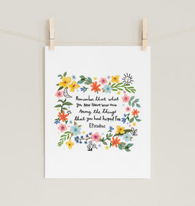 Epicurus Quote - Digital Download