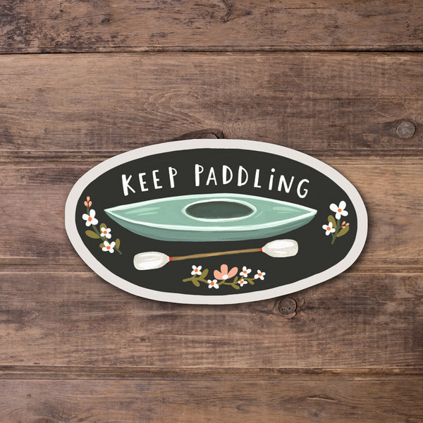 Keep Paddling - Matte Laminate Stickers