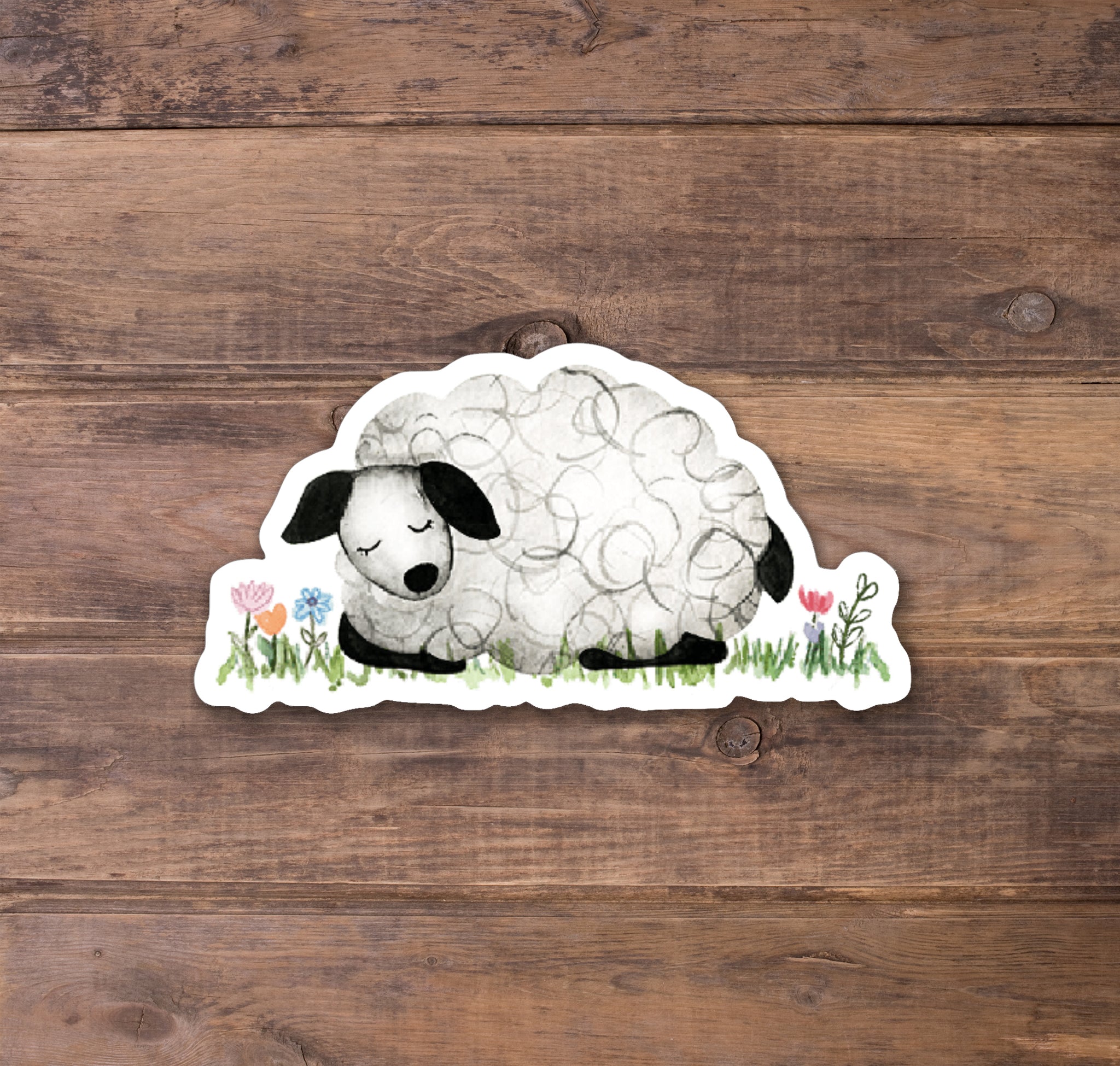 Sleeping Sheep Stickers