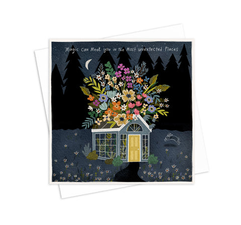 Unexpected Places - 5x5 Inch Square Greeting Card