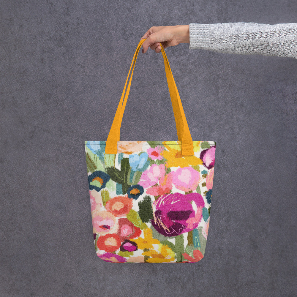 Bright and Happy Floral Tote bag