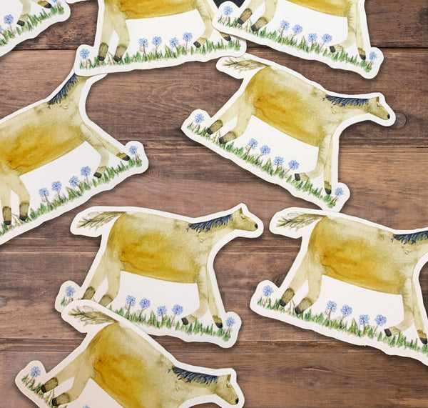 Yellow Horse Stickers